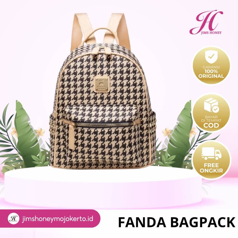 Jims Honey Tas Ransel Wanita Fanda Backpack