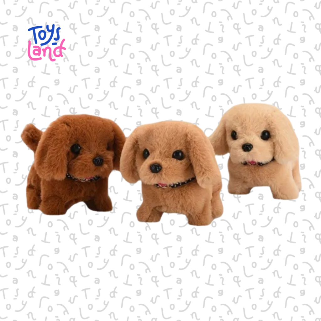TL001 & TL013 & WJ950 - Cute Pet Dog Doll Boneka Anjing Bergerak Lucu dan Bersuara Mainan TL001 & ma