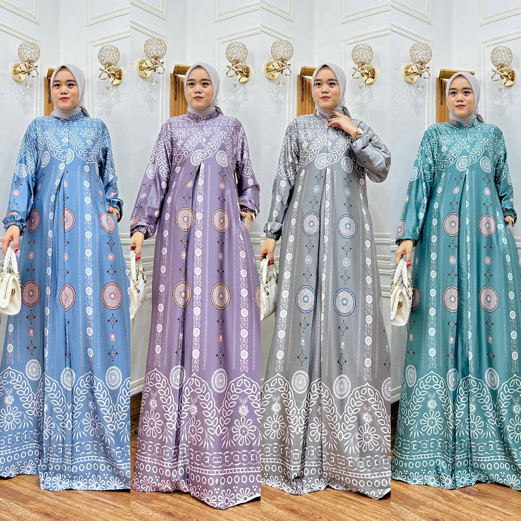 Aleena Dress SIlk Premium Gamis Pesta Kondangan Ukuran Standard Jumbo