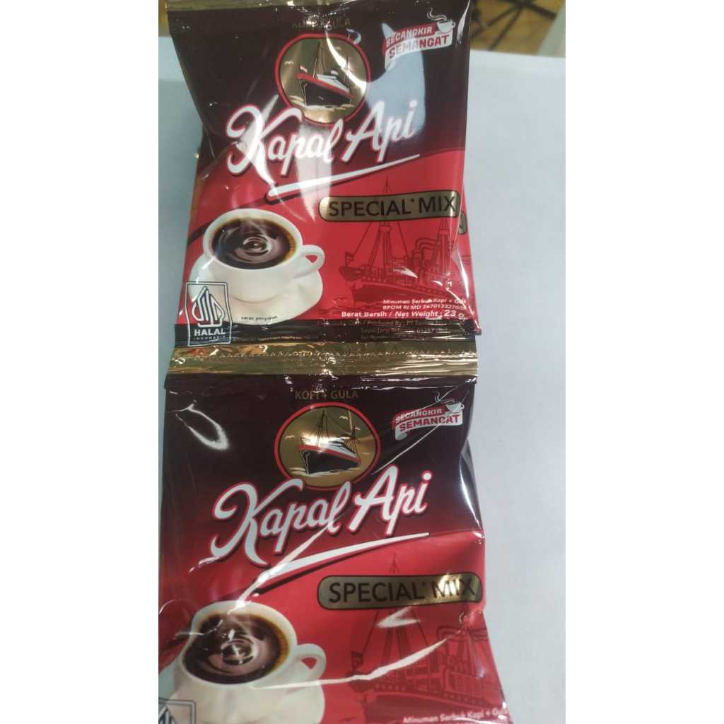 

kopi kapal api per renceng isi 10 bks