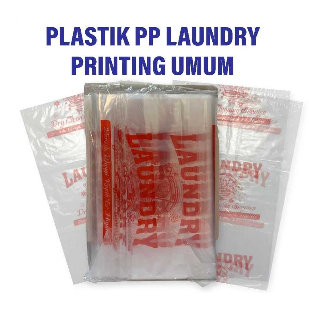 PLASTIK PP LAUNDRY UMUM BIRU/ Plastik Laundri Sablon / PP printing Sablon 1KG SABLON PRINT UMUM KILO