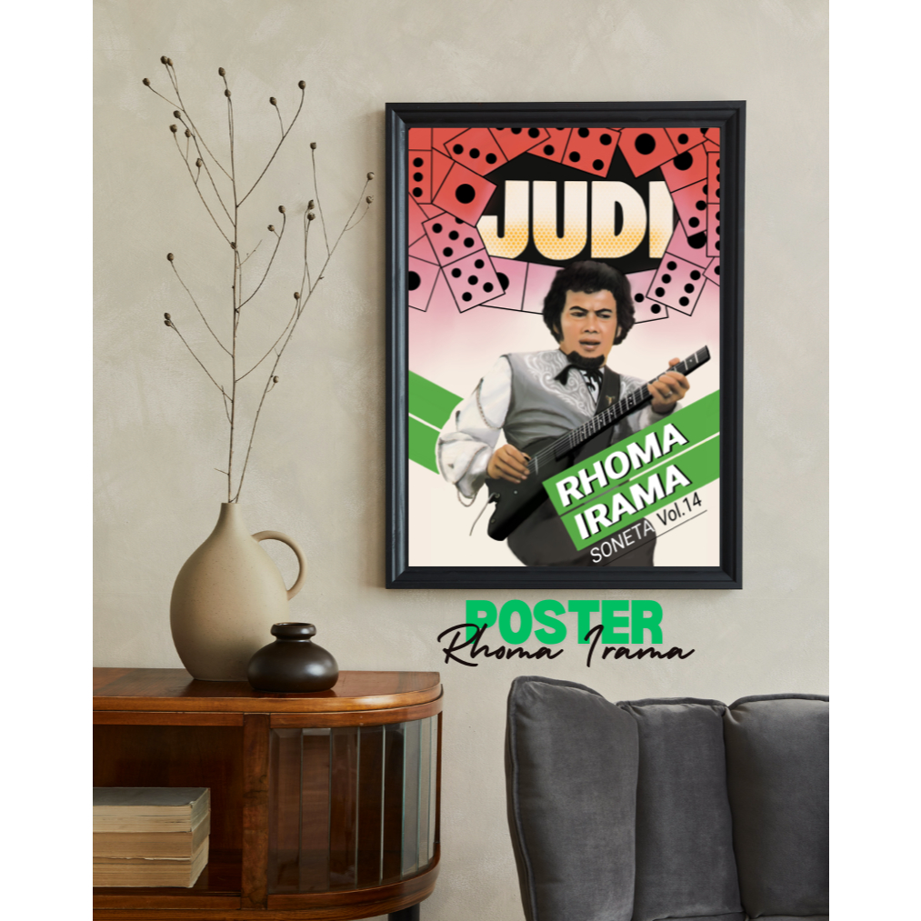 POSTER RHOMA IRAMA UKURAN A3 TIDAK TERMASUK BINGKAI/FIGURA
