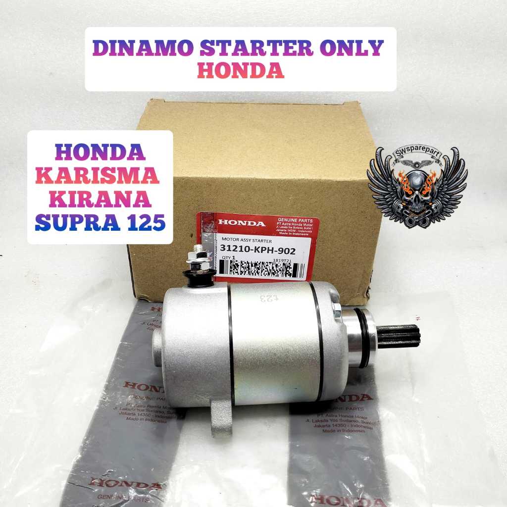 DINAMO STATER HONDA AHM KARISMA SUPRA X 125 KIRANA KUALITAS ORI ASLI HONDA STARTER MOTOR ASSY KHARIS