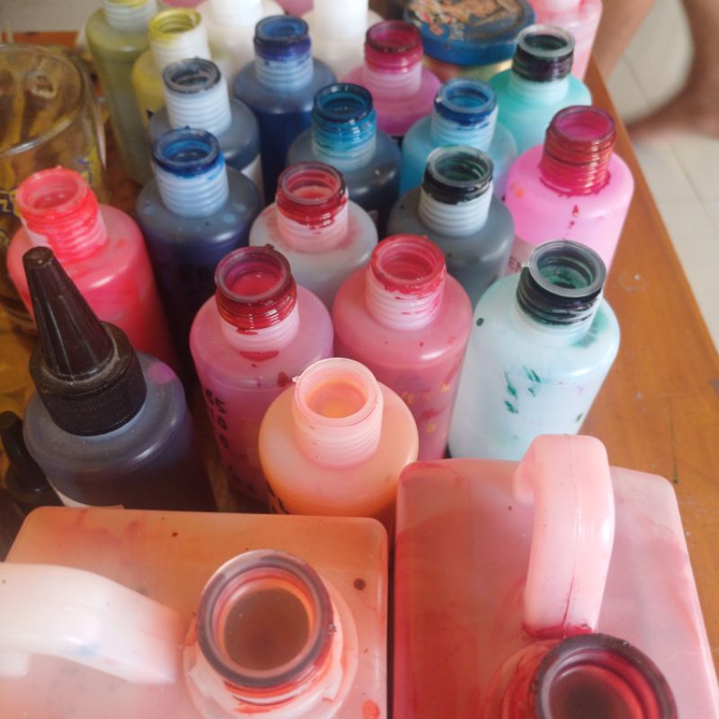 

HJK Tinta 10 ml + stempel manual/pad/bak + cleaner, media kaca, Logam, keramik