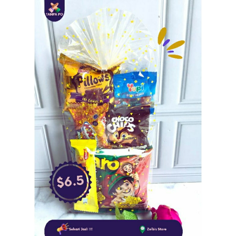 

Paket snack / Paket snack ulang tahun / Paket hampers / Snack ulang tahun / snack 17 agustus