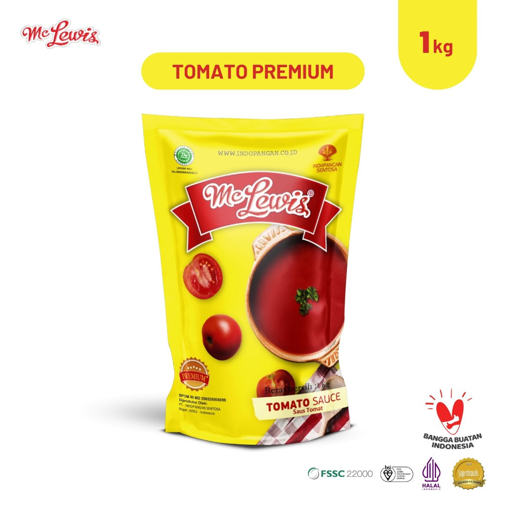 

MC LEWIS TOMATO SAUCE PREMIUM 1KG PER DUS(12 PCS)