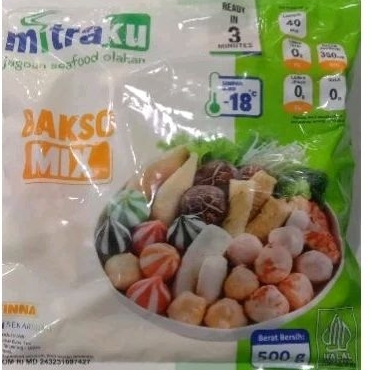 

Mitraku bakso ikan mix 500 g