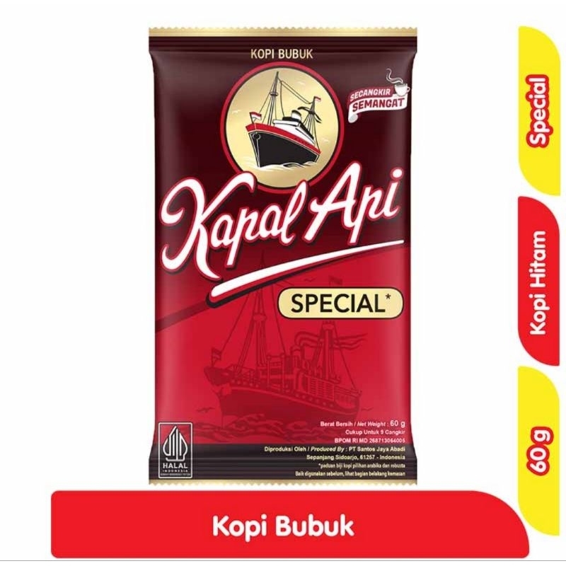 

Kapal Api Kopi Bubuk Instan Special isi 60 gram