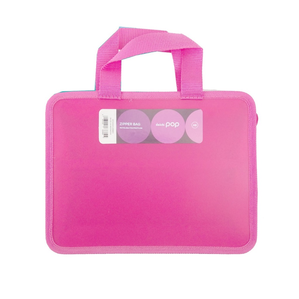 

Map Plastik Resleting Zipper Bag File A5 Daiichi POP Pink