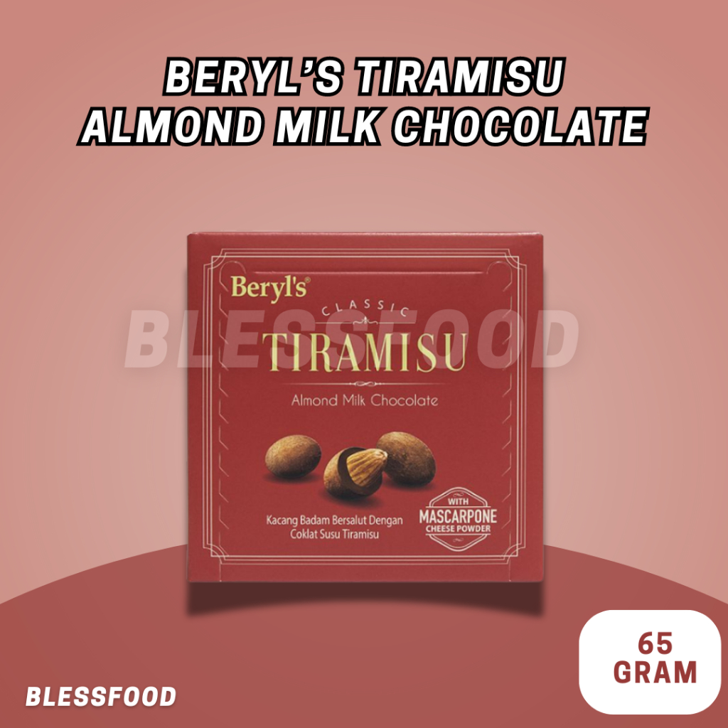 

Beryl's Tiramisu Almond Milk Chocolate 65g [Expired 2025] Import Malaysia Premium