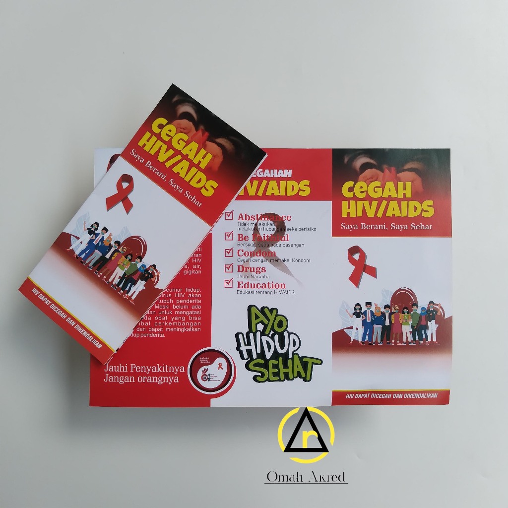 

Leaflet Cegah HIV/AIDS - Brosur Waspada HIV/AIDS - Kesehatan