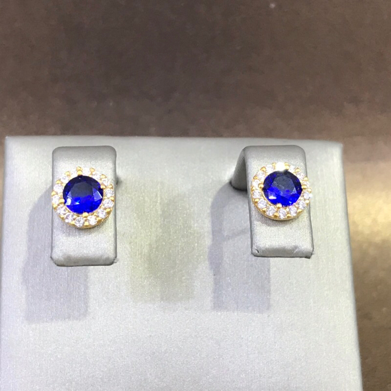 ANTING EMAS MATA BIRU 700 AAE0761