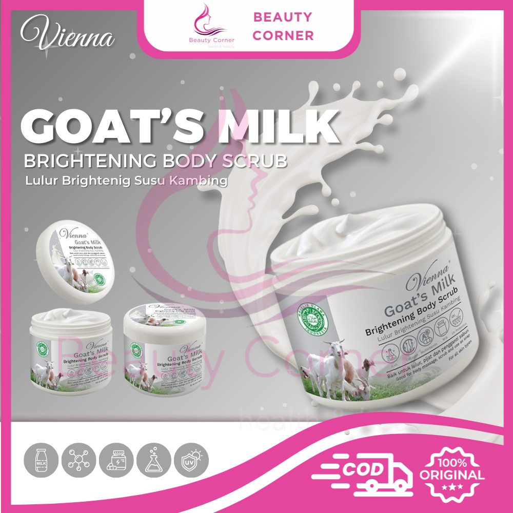 VIENNA BRIGHTENING BODY SCRUB 250GR BPOM - LULUR MANDI VIENNA 250G