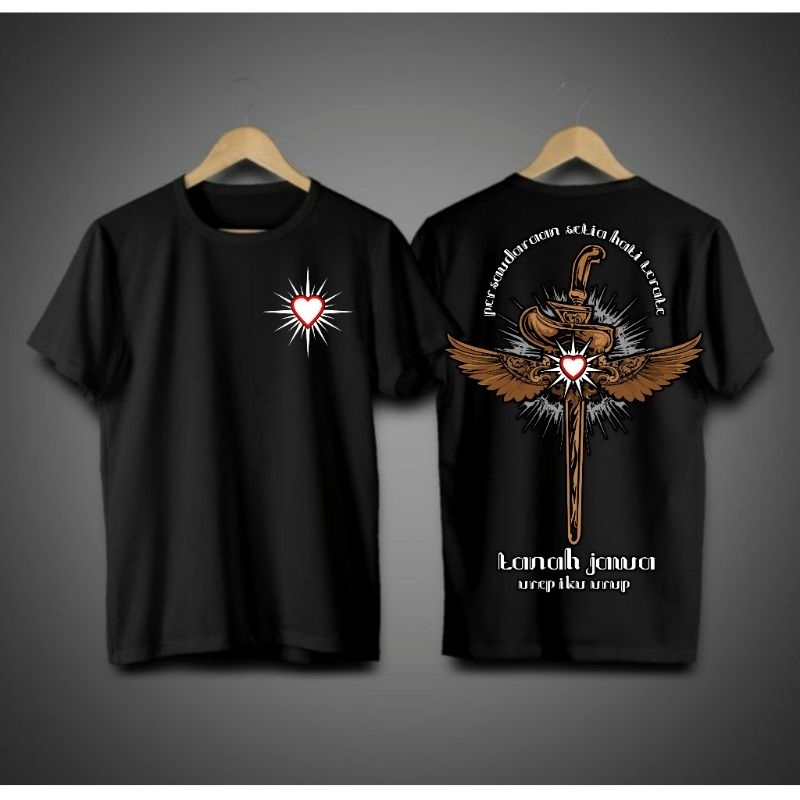KAOS PSHT KERIS TANAH JAWA BAJU SILAT PSHT PRIA WANITA~FREESTICKER