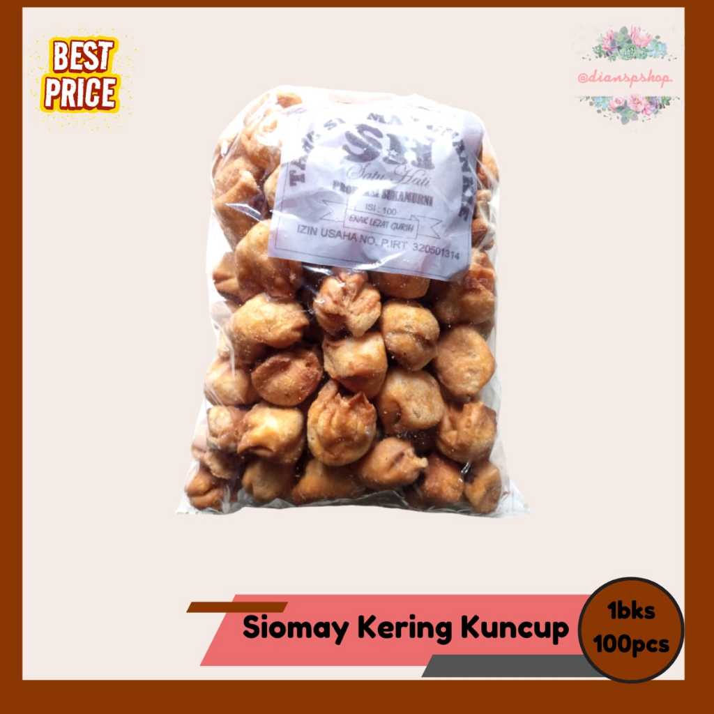 

Siomay Kering Kuncup Kemasan Isi 100pcs