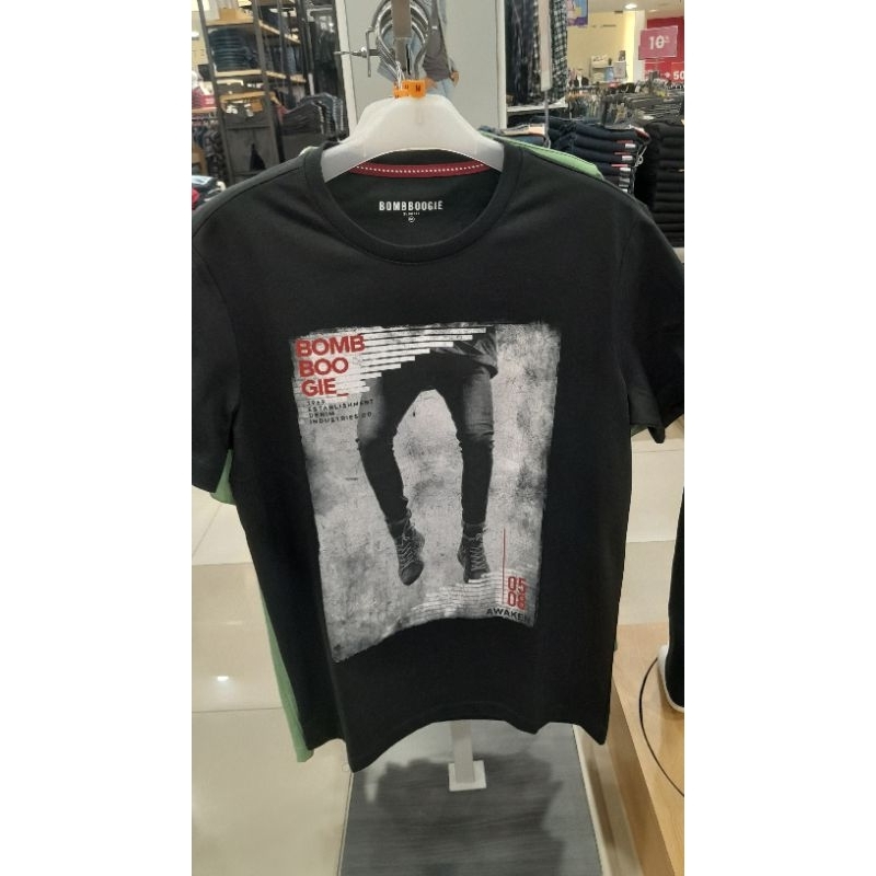 Kaos pria bombboogie original Slimfit