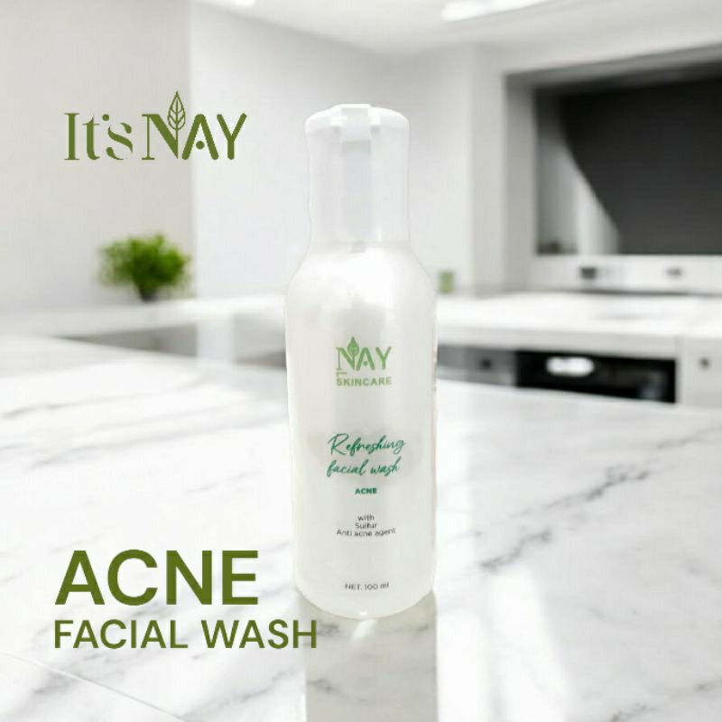 FACIAL WASH ACNE  | PEMBERSIH WAJAH BERJERAWAT | NAY SKINCARE