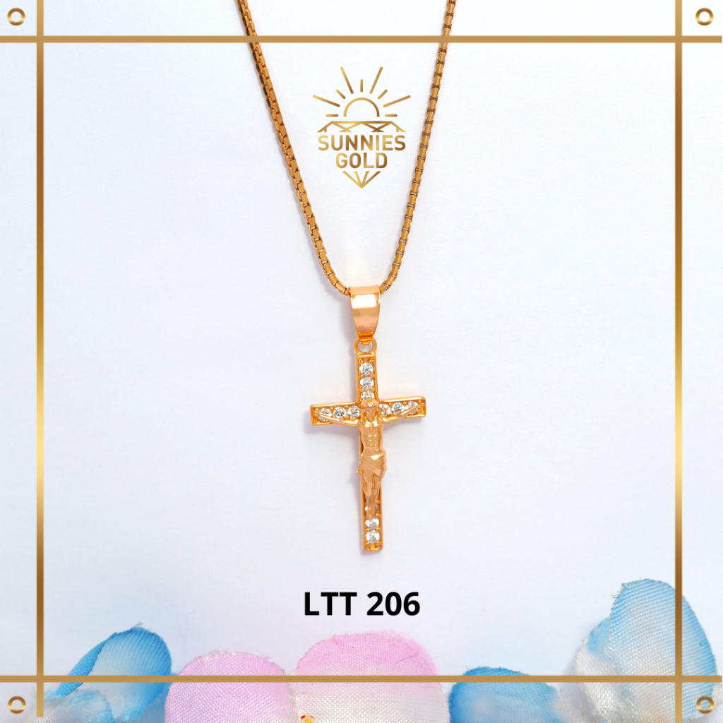 LIONTIN EMAS SALIB KADAR 375 (8K) LIONTIN SALIB DEWASA  LTT 206 & LTT 207