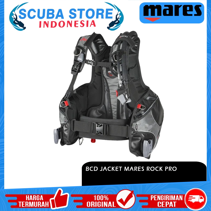 BCD Jacket Mares Rock Pro BC Buoyancy Basic Scuba Diving Jaket Rompi Selam Underwater