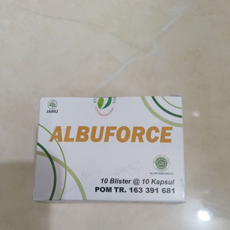 Albuforce..albumin kapsul kutuk sachet
