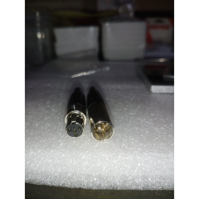 Sepasang Jack Xlr mic mini 4 pin