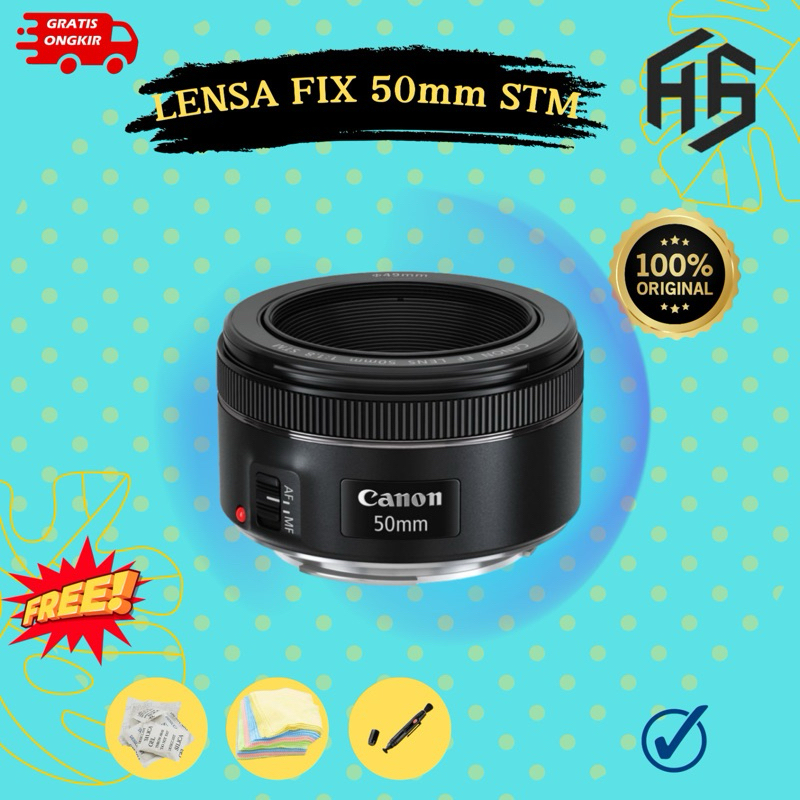 Lensa fix Canon 50mm STM F1.8 STM - Lensa Fix Bokeh Canon