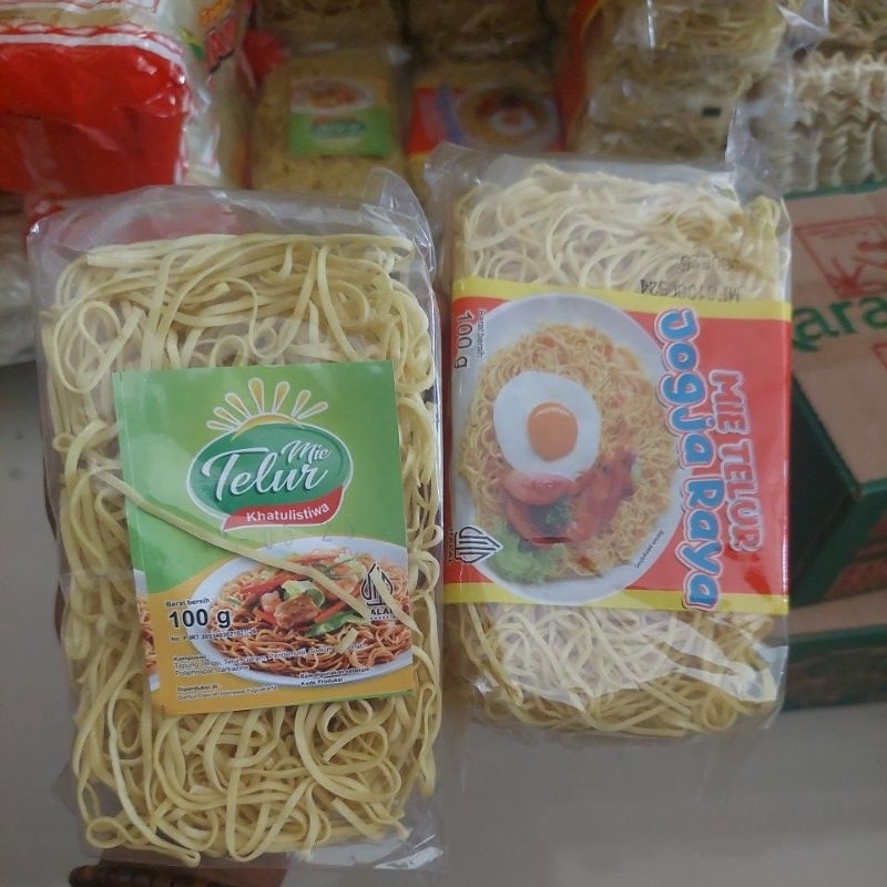 

Mie Telur 100gr mie kering khatulistiwa jogja raya