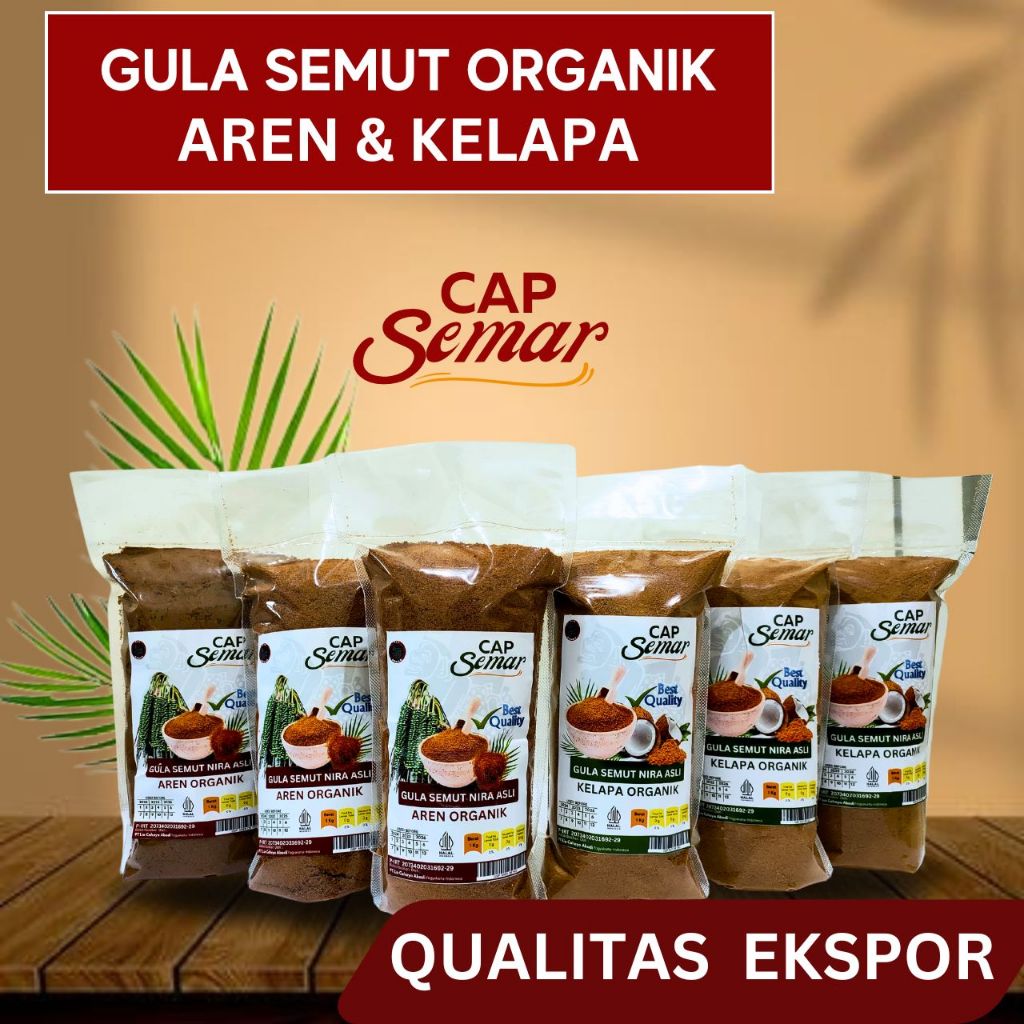 

Gula Semut Bubuk Nira ASLI Gula Sehat 100% ORGANIK Gula Semut Aren & Kelapa Kemasan 1 Kg