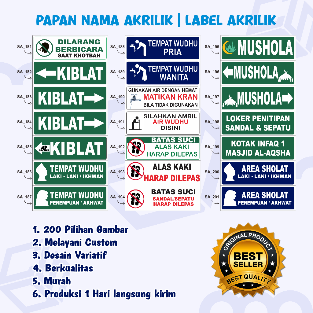 

✅ MURAH | 200 PILIHAN, PAPAN AKRILIK dan STIKER, PAPAN NAMA, AKRILIK CUSTOM, TULISAN AKRILIK