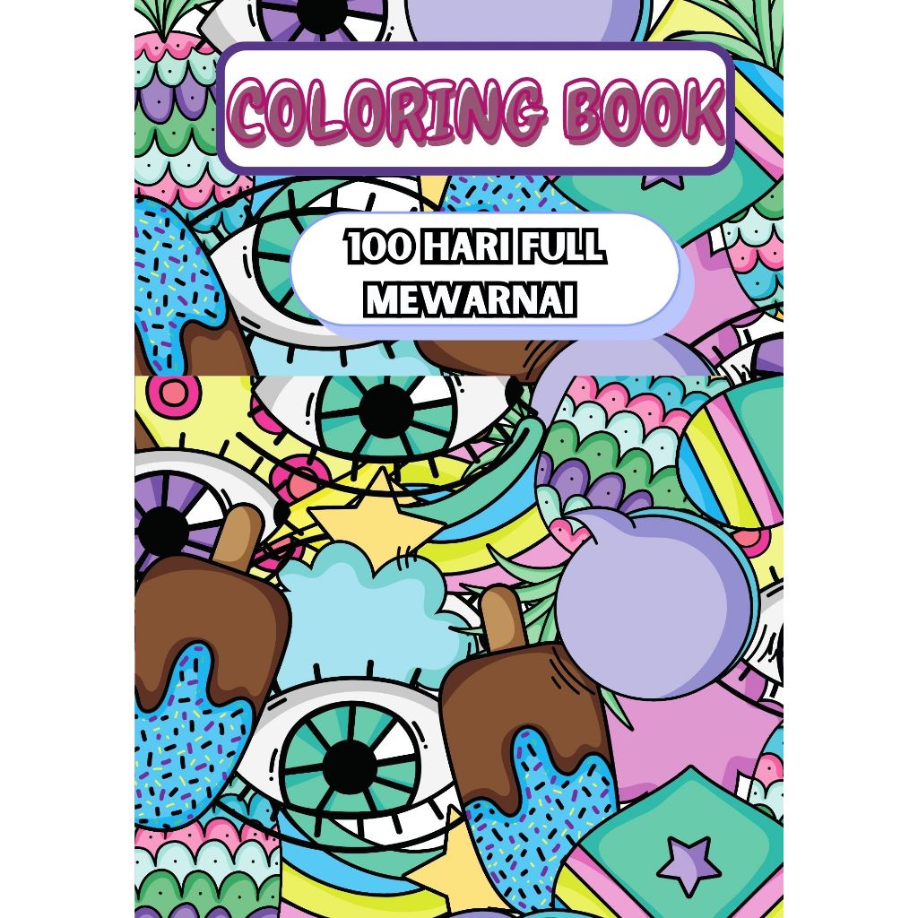 

Tema Random Buku Mewarnai 100 Halaman Kertas Tebal 100 gsm Coloring Book For Kids And Adult Aesthetic