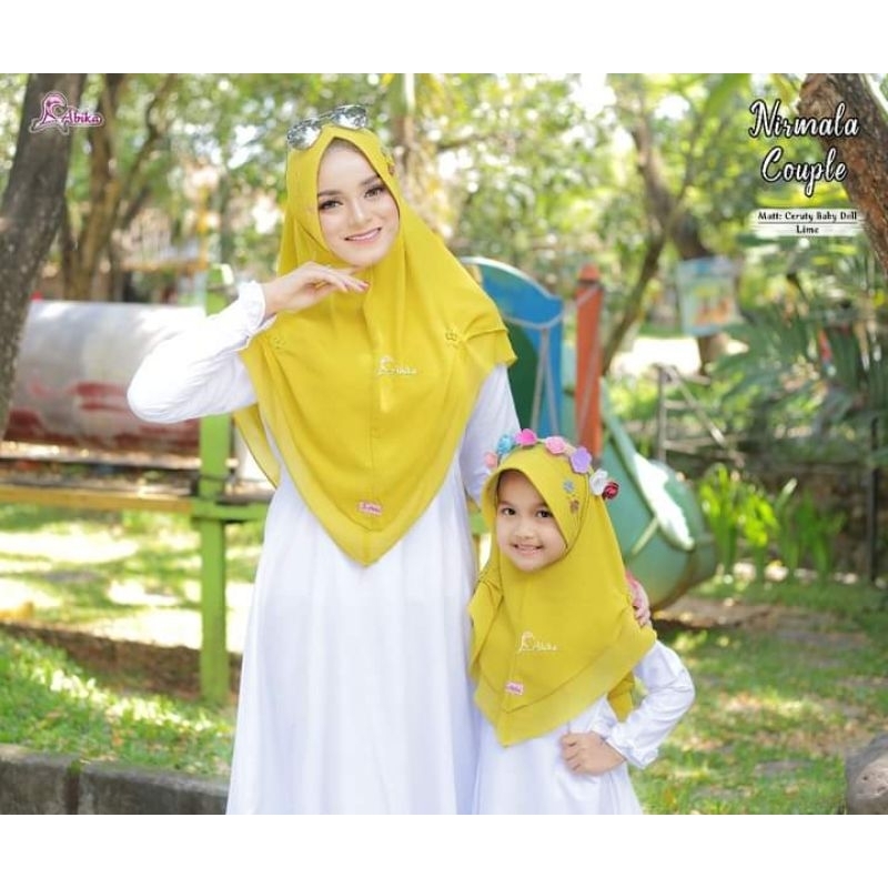 ABIKA HIJAB - KHIMAR NIRMALA COUPLE - KHIMAR IBU ANAK - KHIMAR PESTA