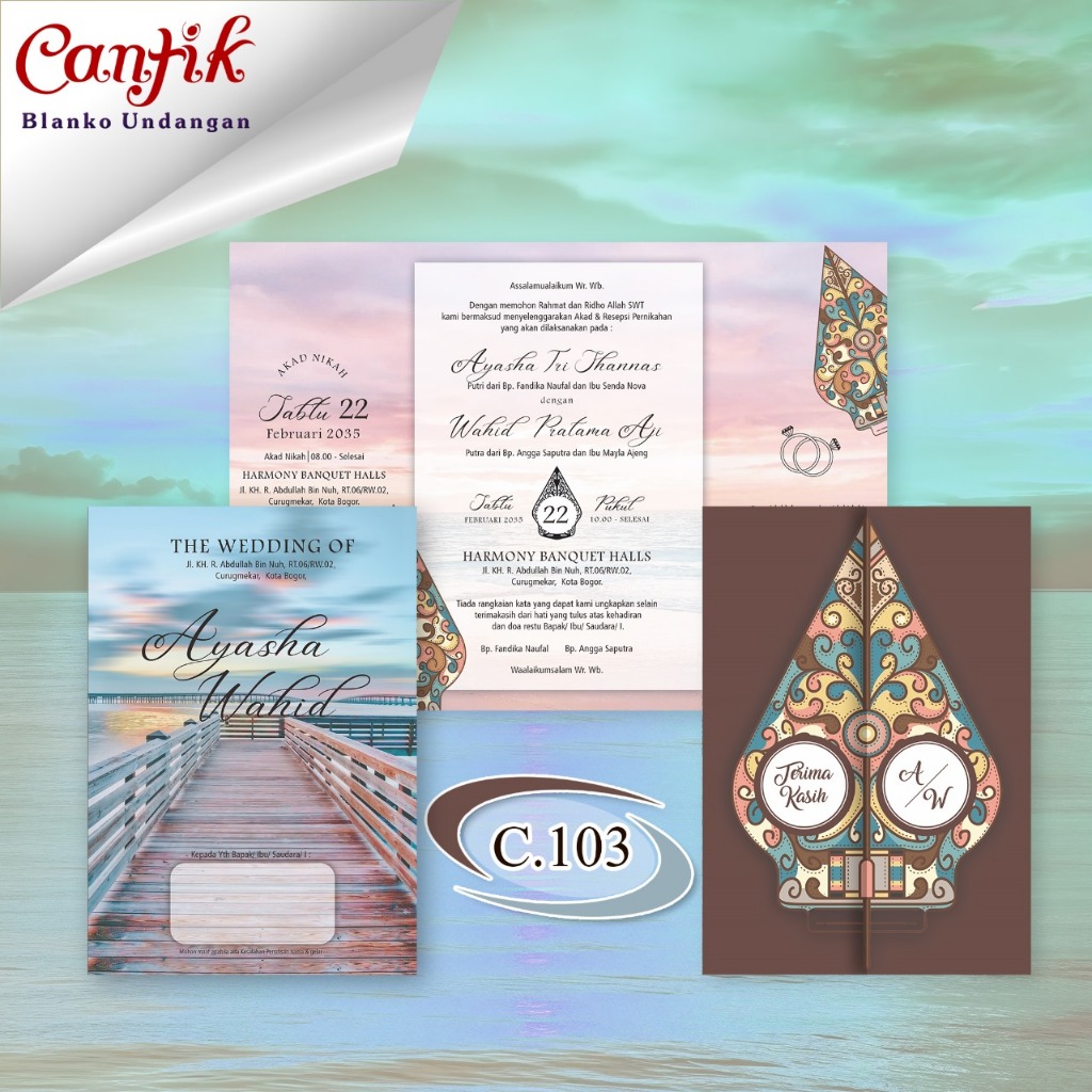 BLANKO UNDANGAN CANTIK 103