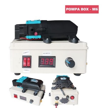 Paket Pompa Box M-Series Hiu Dual pump - Series M6 - POMPA BOX SAJA, TANPA ADAPTOR