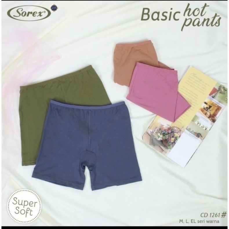 CD Hot Pants Wanita Dewasa Lusinan 1261,1262 Sorex Cd Boxer Wanita Super Soft And Stretch