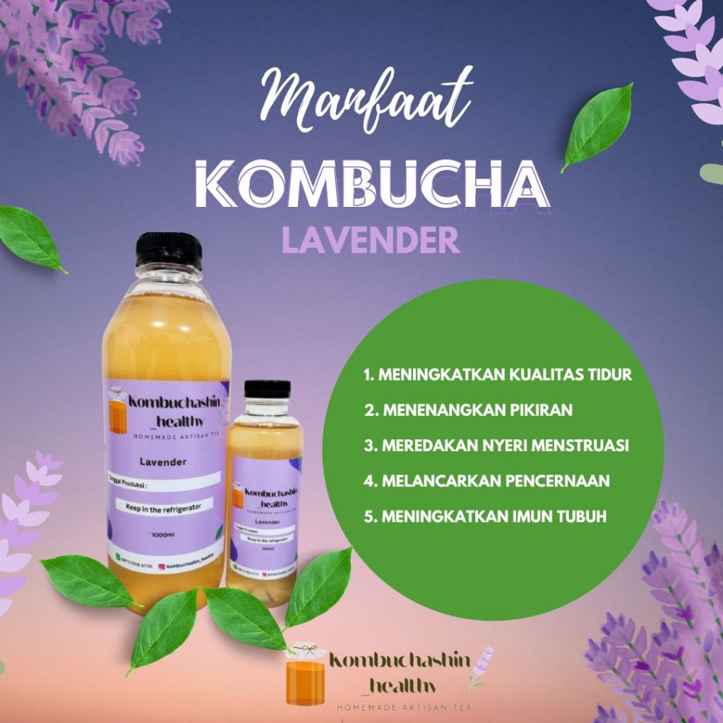 

Ay00! KOMBUCHA LAVENDER 1 LITER Minuman Probiotik Baik Untuk Kesehatan Pencernaan