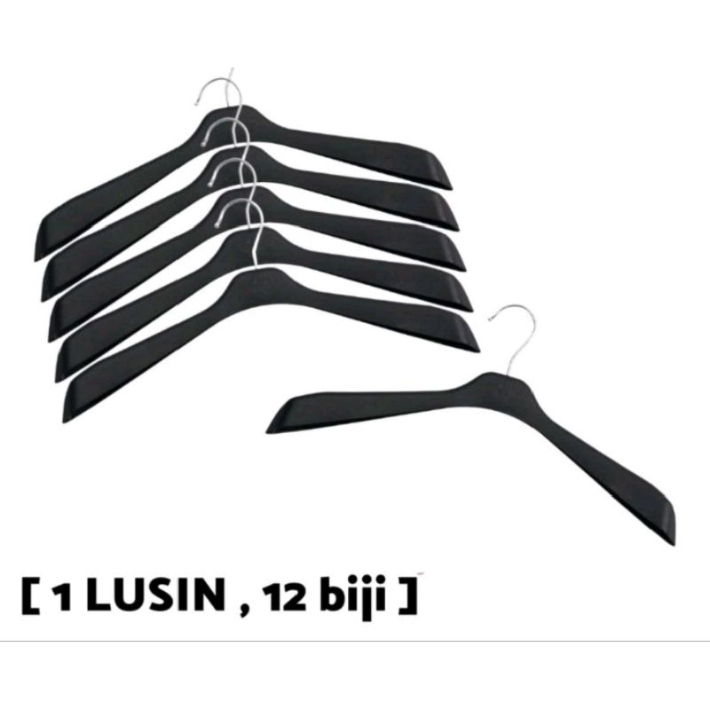 Hanger Baju Plastik | Hanger Plastik Baju Distro Dewasa isi 12