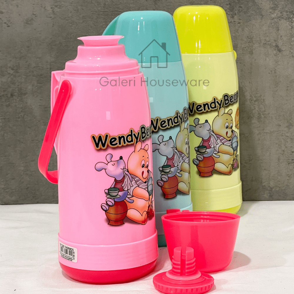 THERMOS SHINPO FRISKY 0.6LITER SIP-235 / THERMOS PLASTIK AIR PANAS / THERMOS DENGAN HANDLE / THERMOS