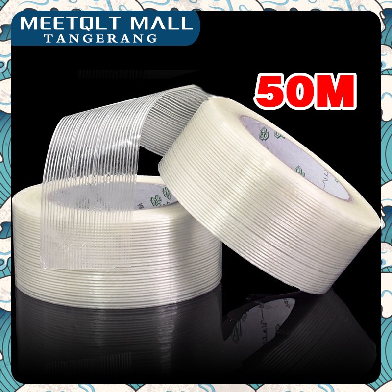 Fiberglass Strip Tape-Lakban Lapis Serat Fiber-Fiber Glas Lakban-Lakban Super Strong Fiber Tape