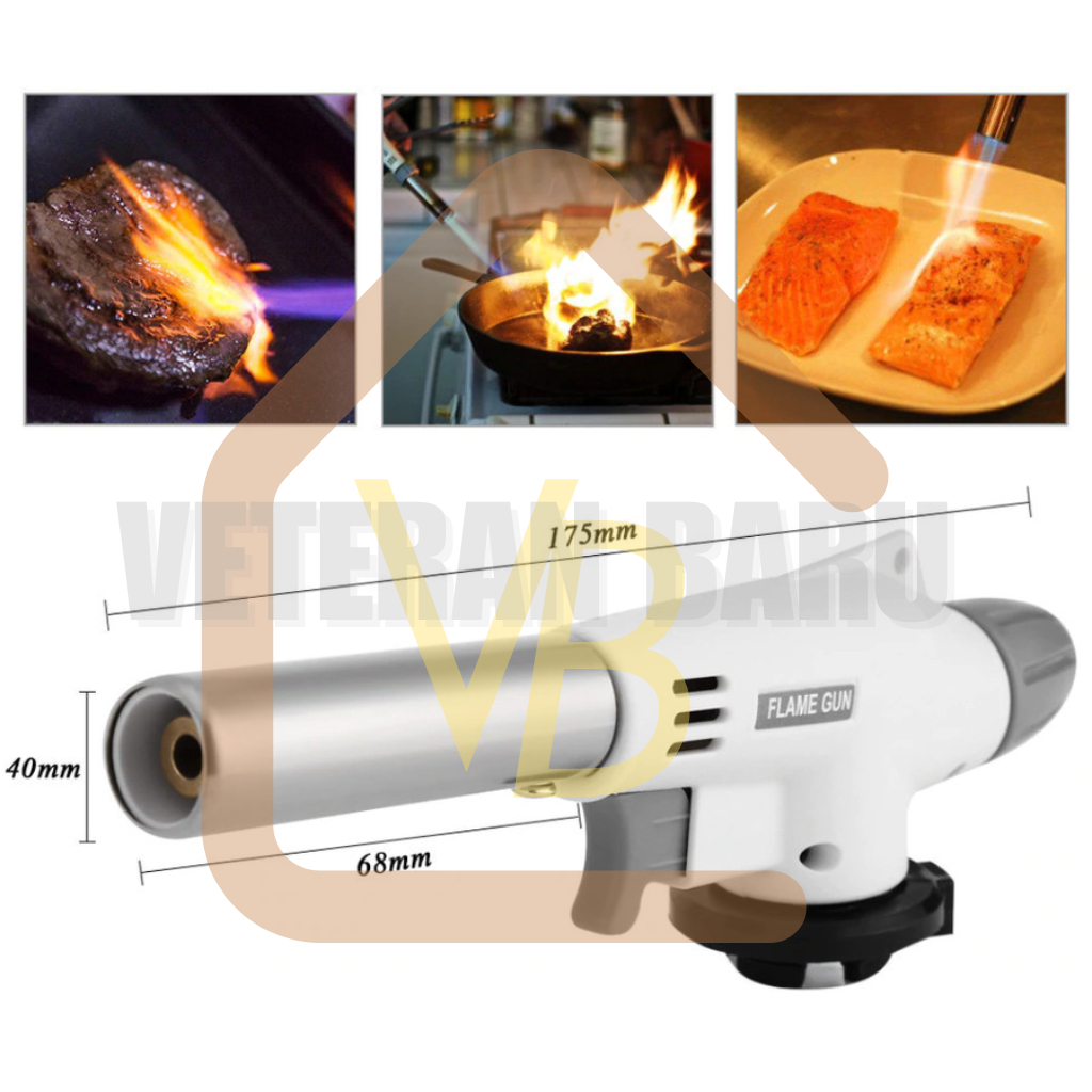 Kepala Gas Blow Torch Blender Alat Las Manual Kaleng Tabung Portable Flame Gun Api Pemantik Gun