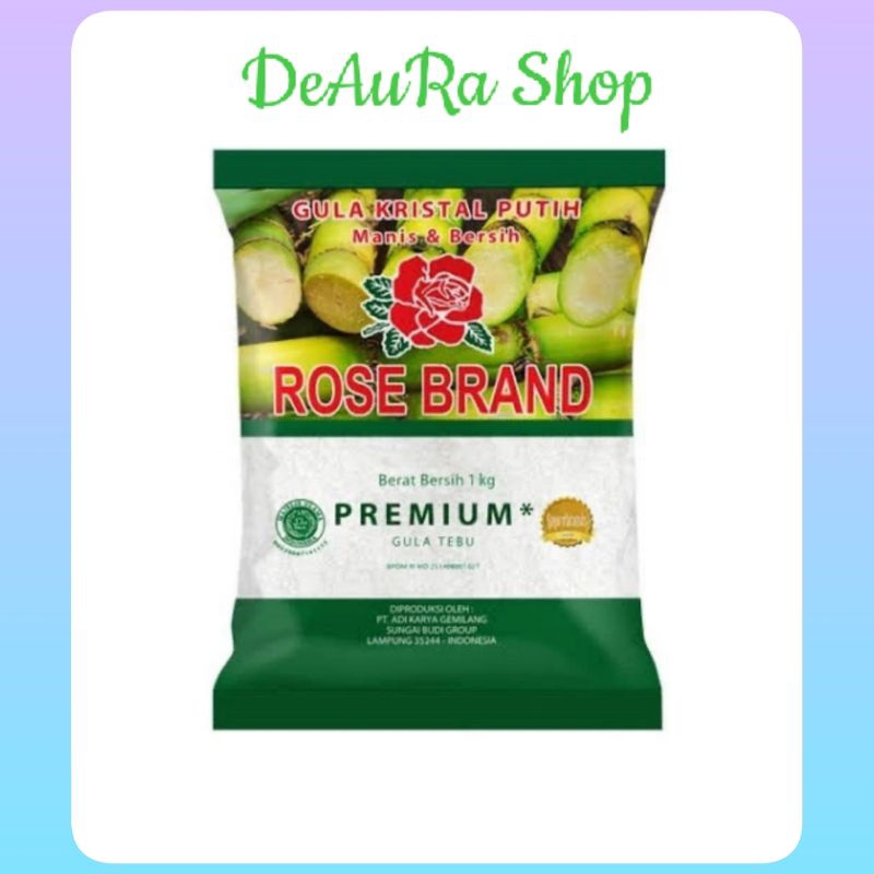 

Gula Pasir 1 kg Rose Brand 1kg