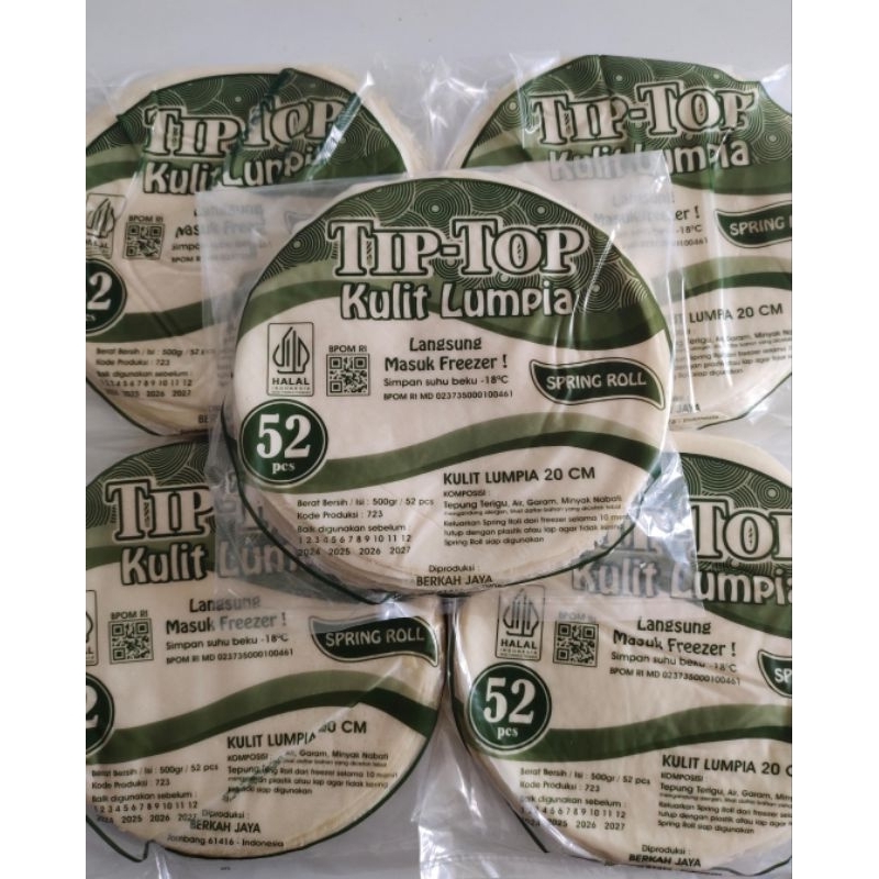 

Kulit Lumpia Tip Top Isi 52pcs Sudah BPOM