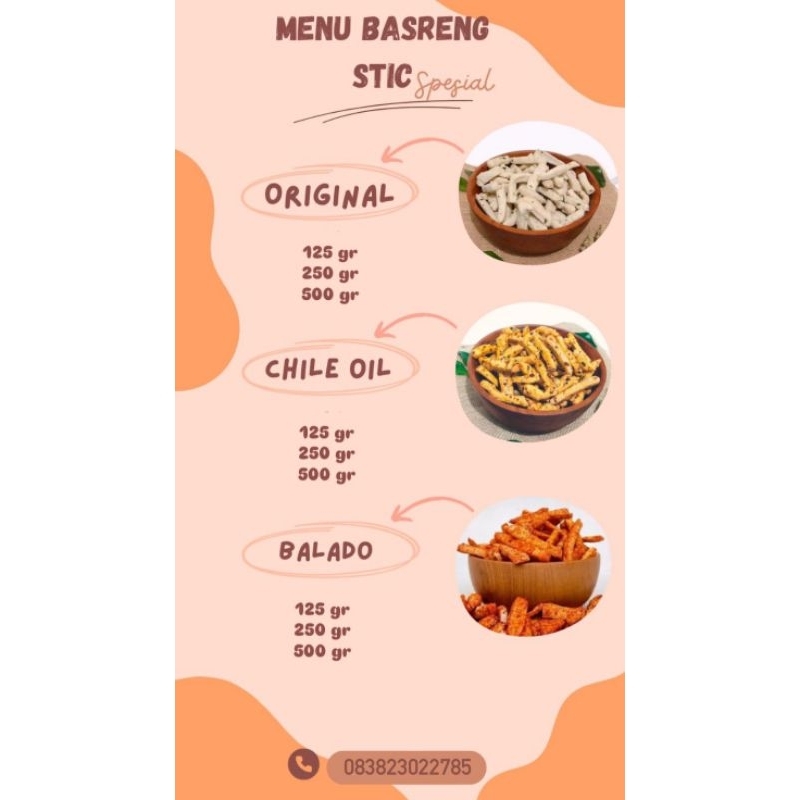 

Basreng Kriuk MM2100 (Original, Balado, Chili Oil)