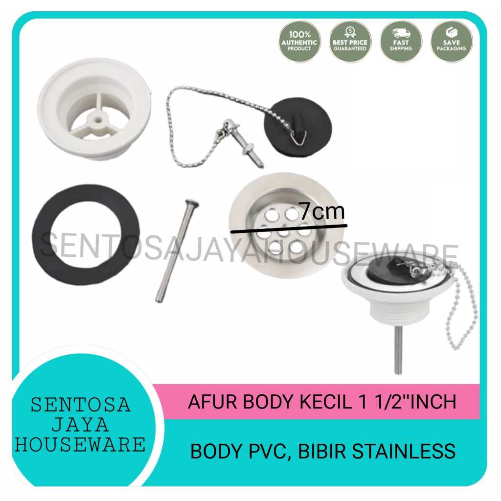AFUR BODY KECIL SARINGAN WASTAFEL CUCI PIRING / AFUR KECIL CUCI PIRING 1 1/2" INCH