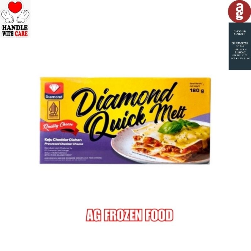 

Diamond Quick Melt Cheese ( Keju Chedar Olahan ) 180 Gram
