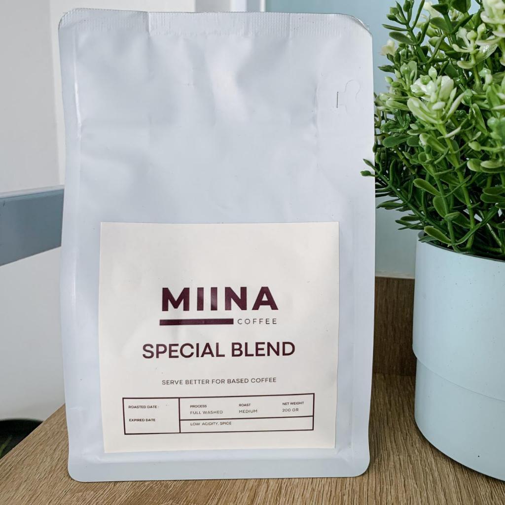 

Miina Coffee Biji Kopi 200 gr Spesial Blend Espresso Arabika Robusta Premium Kopi Susu