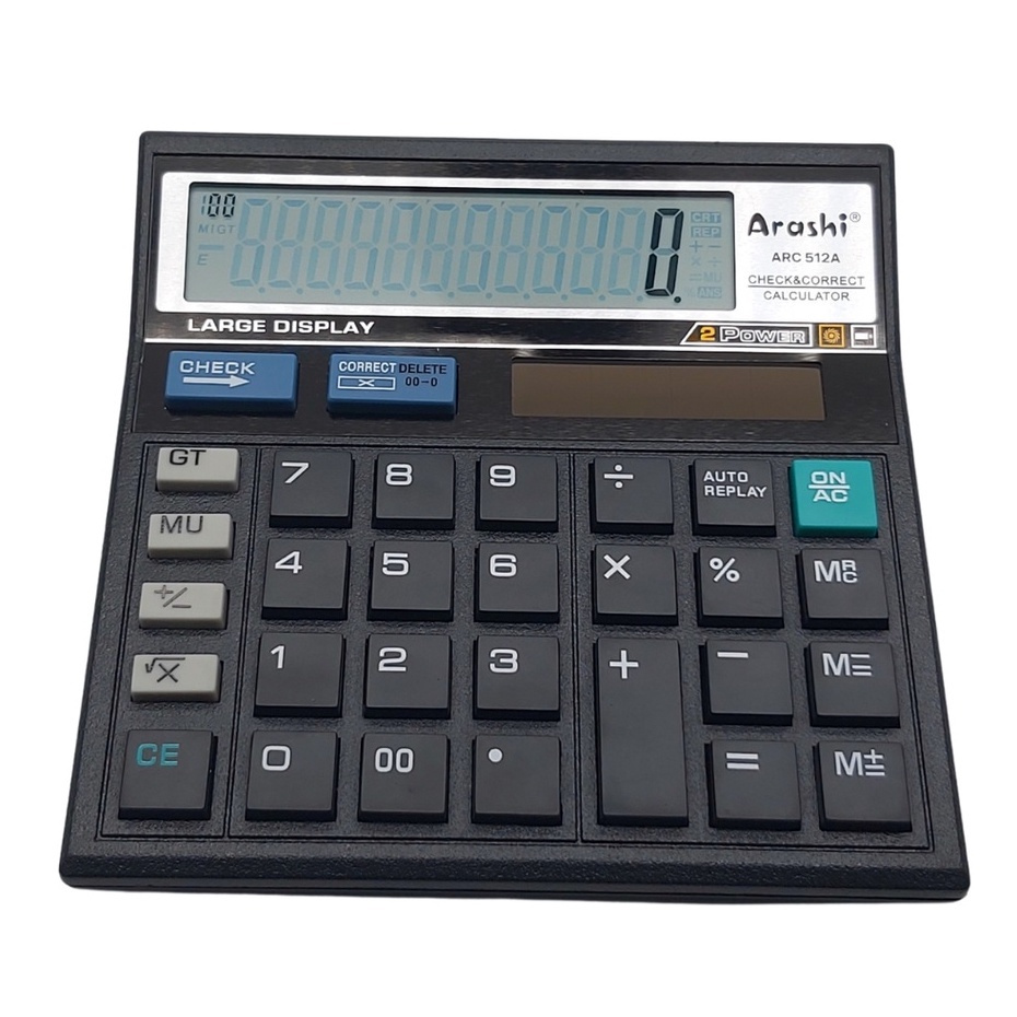 

Arashi Kalkulator ARC 512A Kalkulator 12 Digits Check & Correct