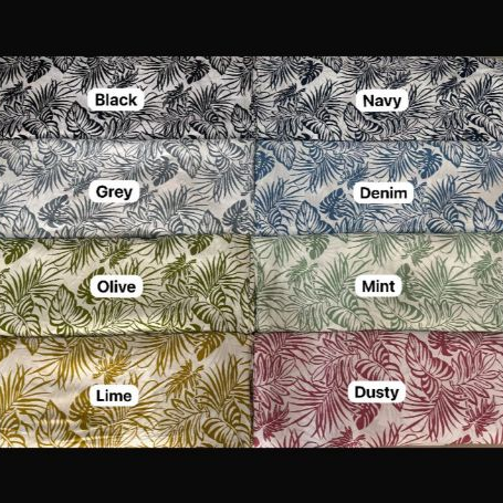 BISA COD // ECER KAIN METERAN // HARGA PER 0,5M // RAYON VISCOSE // RAYON PRINT // MOTIF DAUN KELAPA