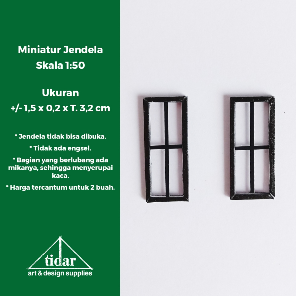 

[MR] MH - Miniatur Maket Jendela Kayu Skala 1:50 - Ventilasi