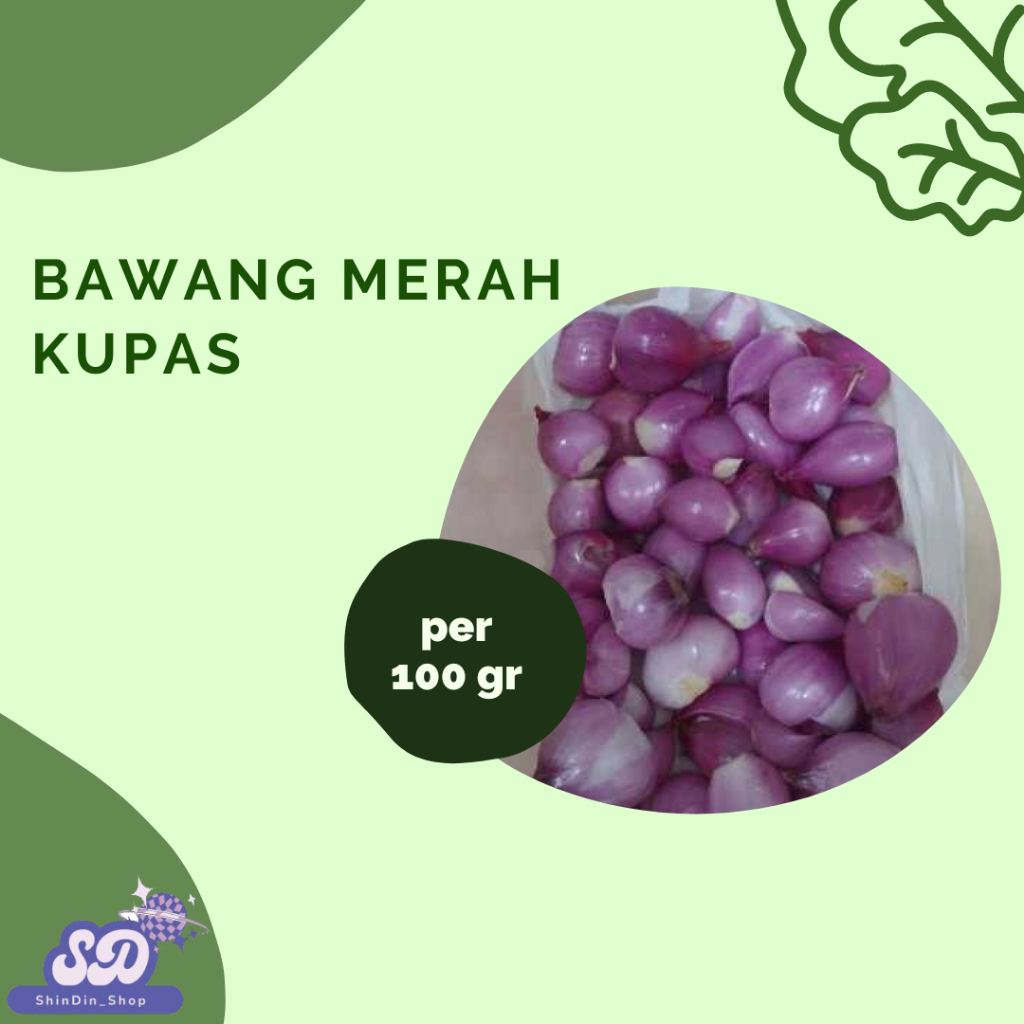 

KIRIM INSTAN Aneka Bawang Merah / Bawang Putih Kupas 100gr