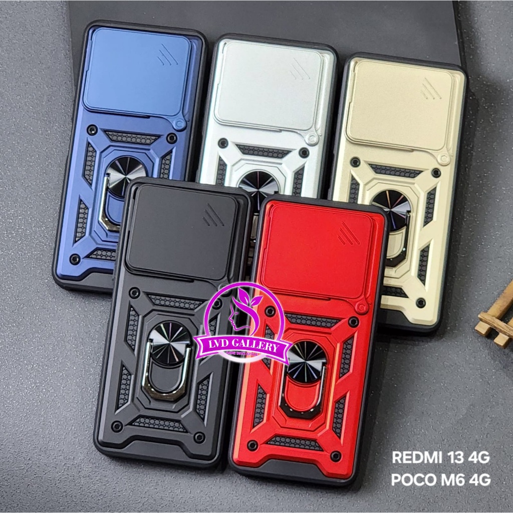 Redmi 13 4G Redmi 13X Case Transformer Slide 2 in 1 HardCase Robot Redmi 13 4G Redmi 13X